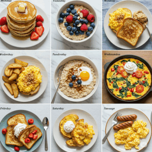 Organizar desayunos semanales